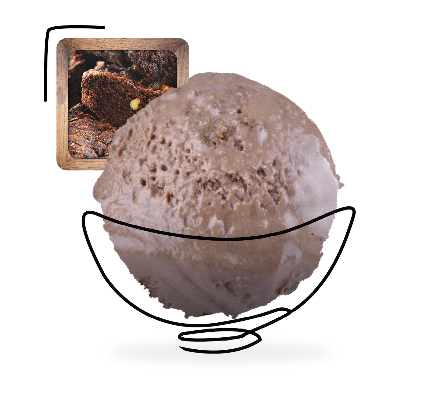 Brownies Glaces des Alpes Maitre Artisan Glacier